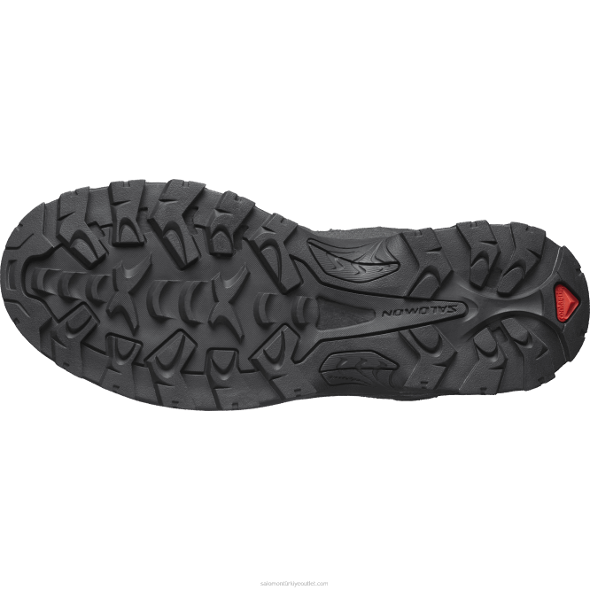 SalomonLF4H53 erkek deri yürüyüş botları - quest rove gore-tex siyah/hayalet/mıknatıs