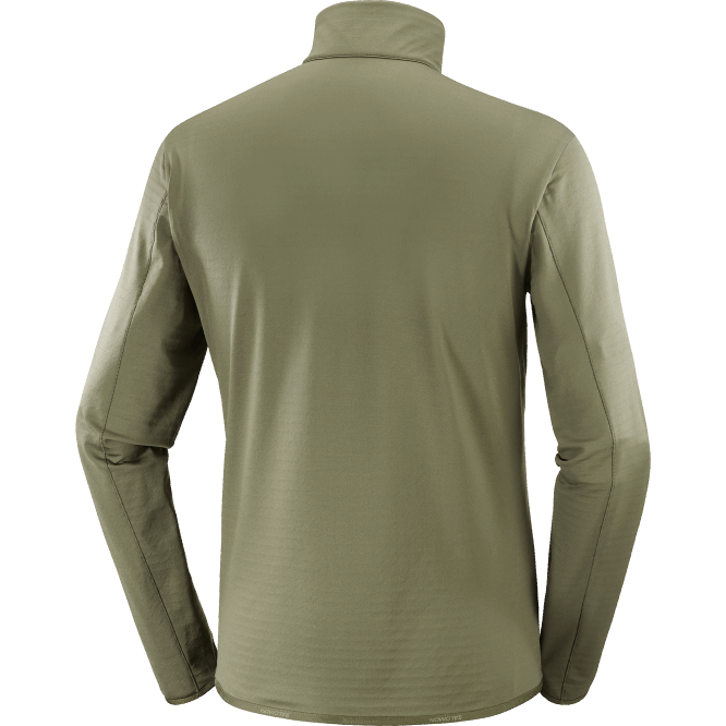 SalomonLF4H547 yarım fermuarlı orta katman erkek eşofmanı - temel hafif sıcak üzüm yaprağı