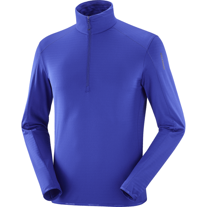 SalomonLF4H548 yarım fermuarlı orta katman erkek eşofmanı - temel hafif sıcak Web\de sörf