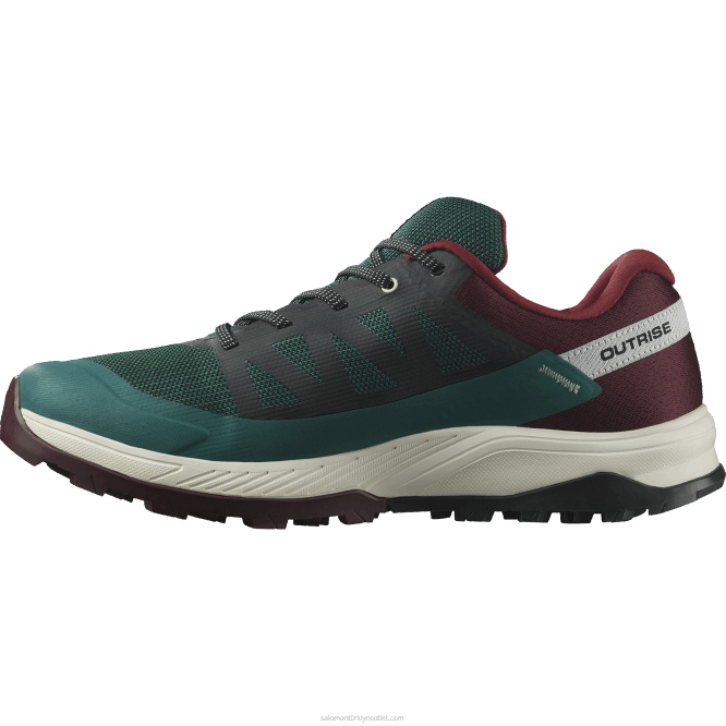 SalomonLF4H55 erkek yürüyüş ayakkabısı - outrise clima su geçirmez ponderosa çamı/bitter çikolata/vanilyalı dondurma
