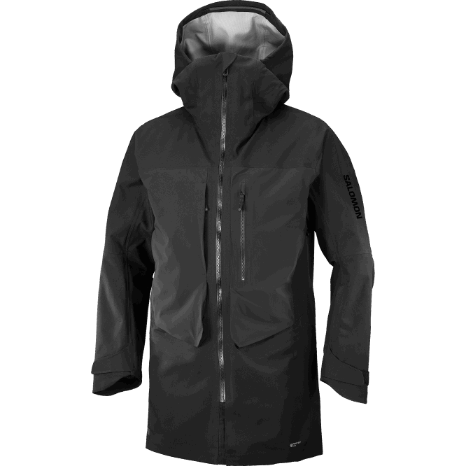 SalomonLF4H550 erkek kabuk ceketi - duruş 3l uzun koyu siyah