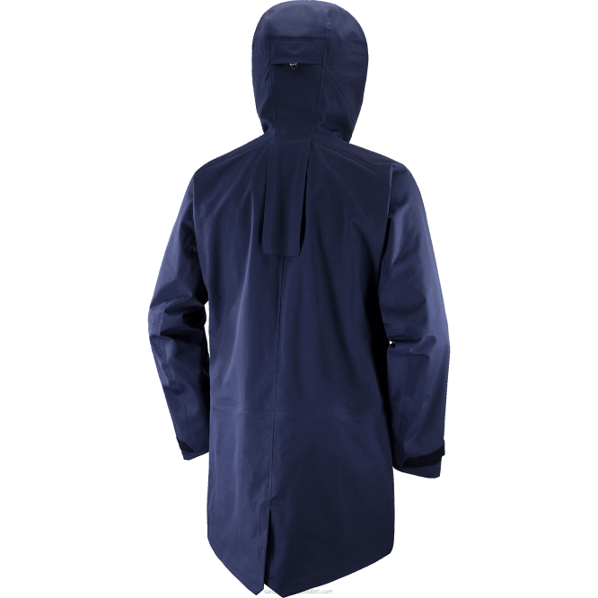 SalomonLF4H551 erkek kabuk ceketi - duruş 3l uzun gece gökyüzü/kavrulmuş kaju