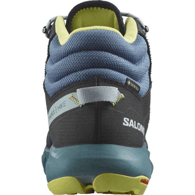 SalomonLF4H56 erkek yürüyüş botları - gore-tex ortasında yürüyüşü tahmin edin koyu safir/mavi küller/güneşli kireç