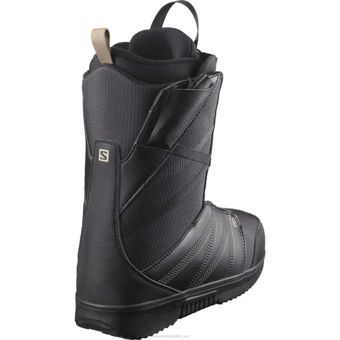 SalomonLF4H596 erkek snowboard botu - titan siyah/kavrulmuş kaju