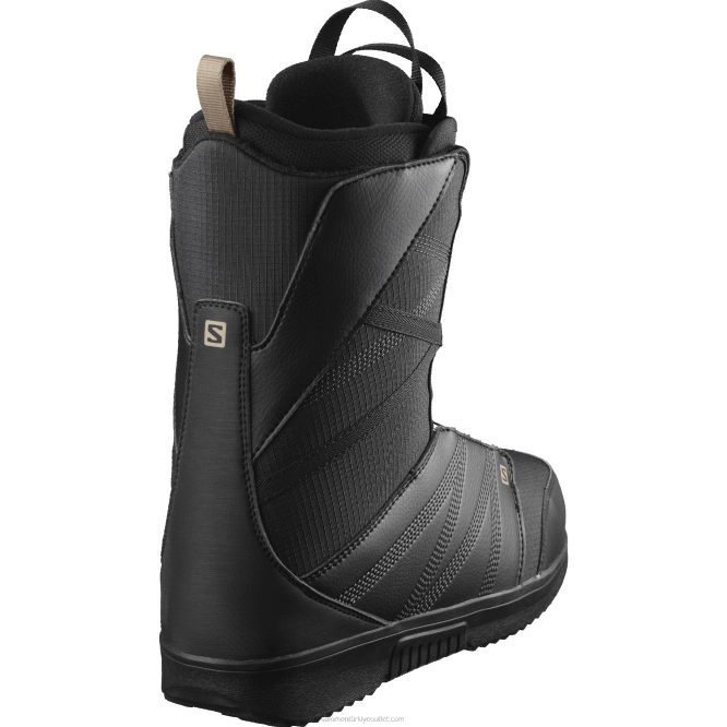 SalomonLF4H598 erkek snowboard botu - titan boa siyah/kavrulmuş kaju