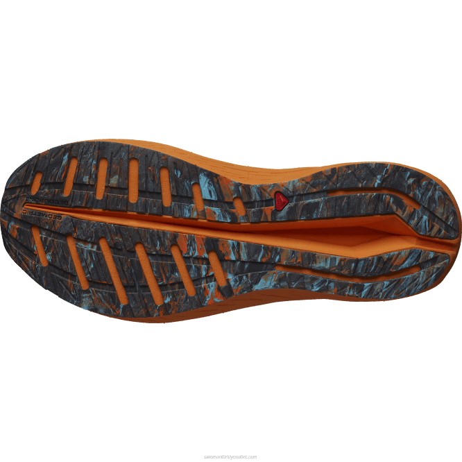 SalomonLF4H60 erkek koşu ayakkabısı - aero volt zerdeçal/ateş kırmızısı/mavi parlaklık