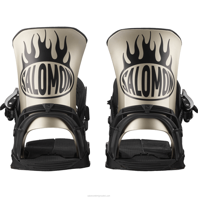 SalomonLF4H619 erkek snowboard bağlamaları - bölge pro ekibi metalik altın