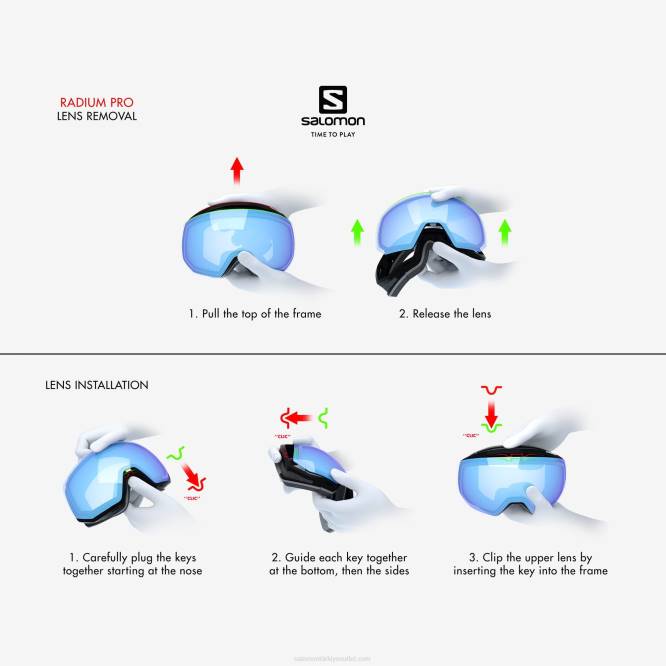 SalomonLF4H646 erkek gözlüğü - radyum pro sigma yeşilbaş mavisi