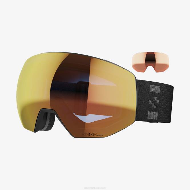 SalomonLF4H665 erkek gözlüğü - radyum prime sigma fotokromik (ve ekstra lens) siyah