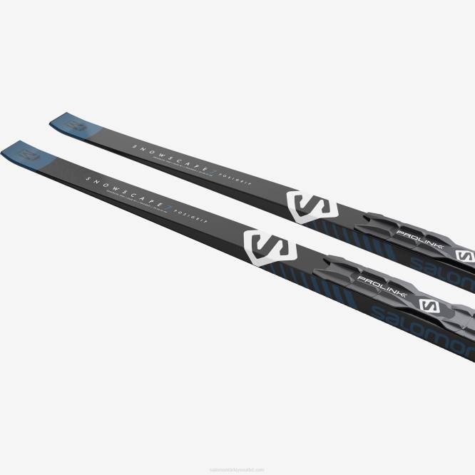 SalomonLF4H680 erkekler klasik nordic ski paketi - snowscape 7 posigrip (ve prolink auto) l409696pm+