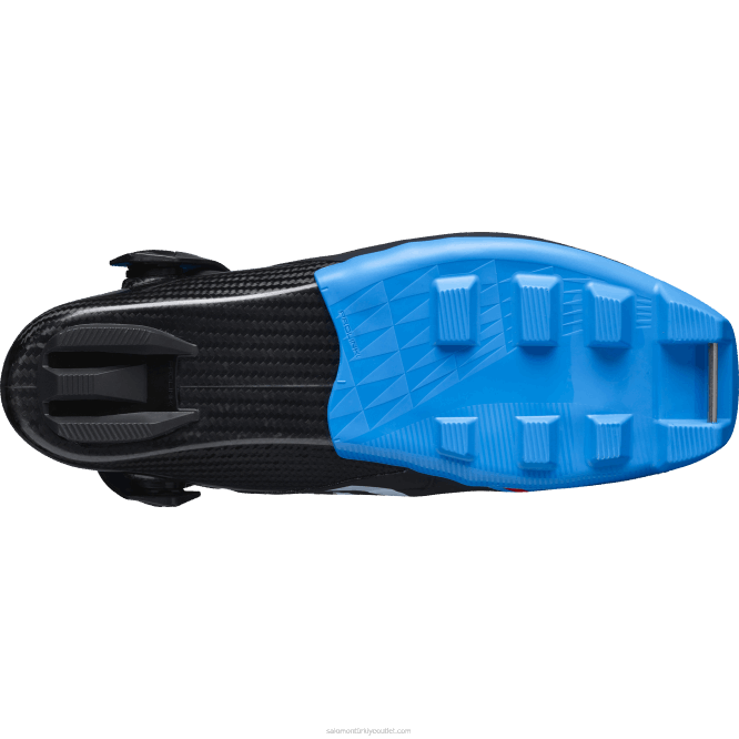 SalomonLF4H697 erkek nordic kayak botu - s/lab carbon skate el siyah/işlem mavisi