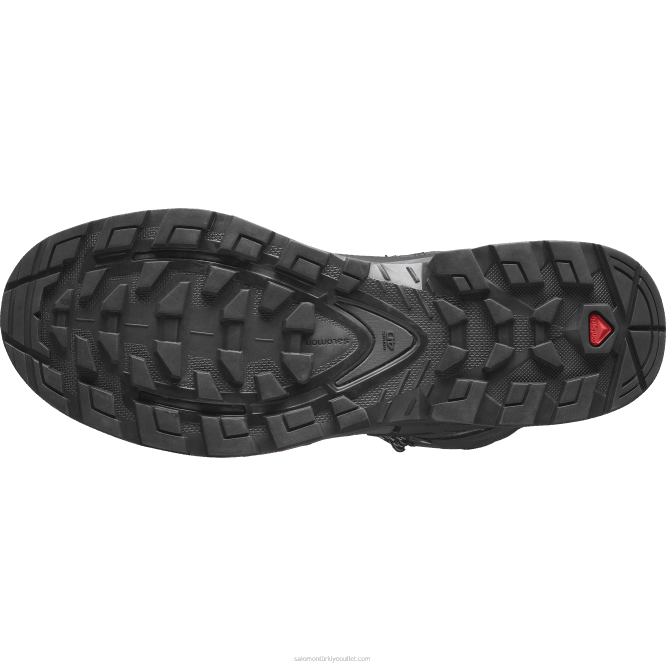 SalomonLF4H7 erkek deri yürüyüş botu - quest 4 gore-tex mıknatıs/siyah/taş ocağı