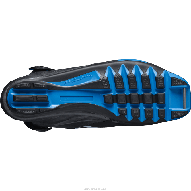 SalomonLF4H702 erkek nordic buz pateni botu - s/race carbon skate el siyah/işlem mavisi