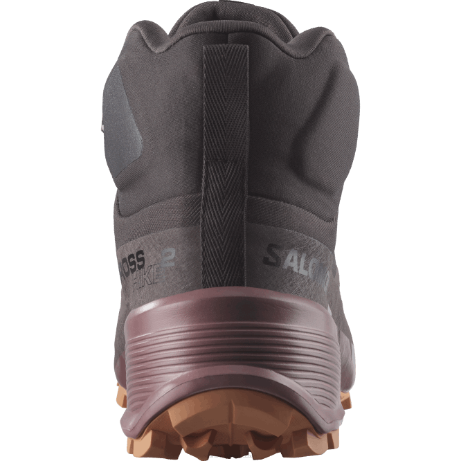 SalomonLF4H737 Kadın Yürüyüş Botları - Cross Hire 2 Mid Gore-Tex şeyl/yabani zencefil/mercan altını