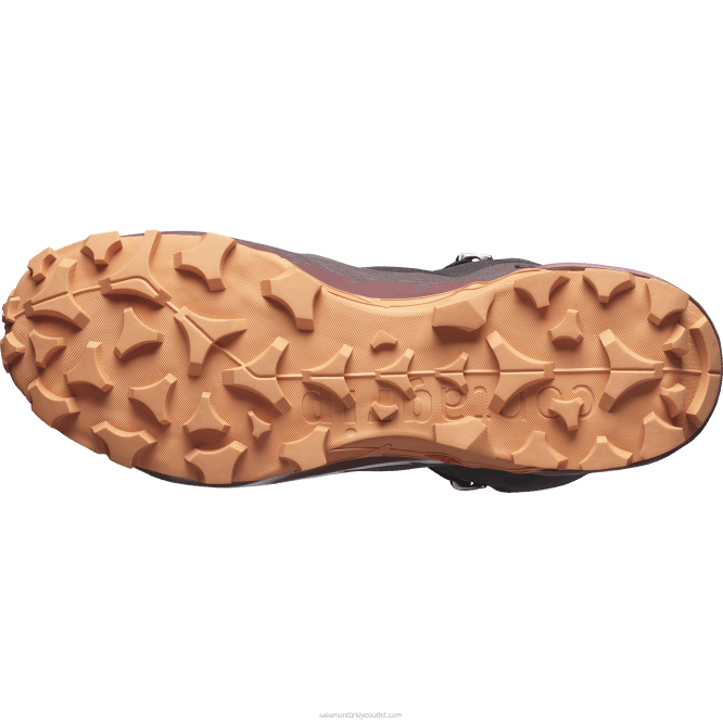 SalomonLF4H737 Kadın Yürüyüş Botları - Cross Hire 2 Mid Gore-Tex şeyl/yabani zencefil/mercan altını