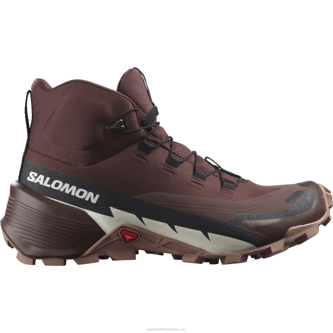 SalomonLF4H738 Kadın Yürüyüş Botları - Cross Hire 2 Mid Gore-Tex bitter çikolata/mocha mus/vanilyalı dondurma