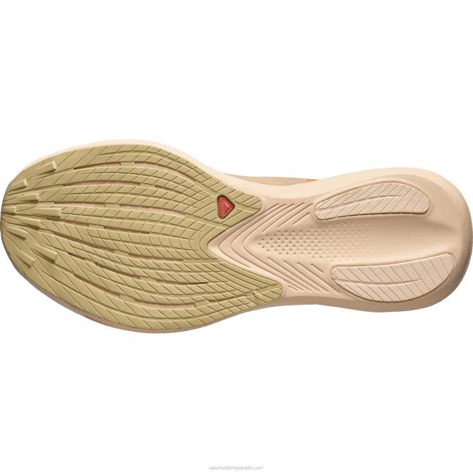 SalomonLF4H742 kadın koşu ayakkabısı - fantazm parlak turuncu/badem kreması/pırasa yeşili