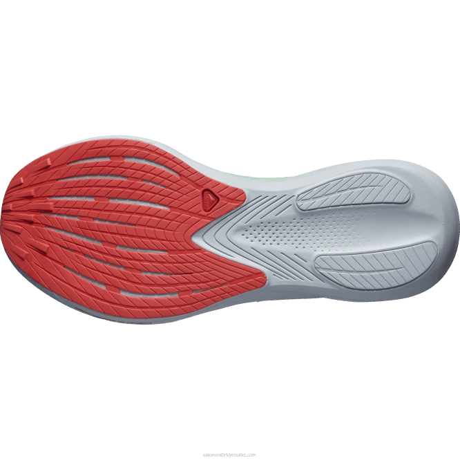 SalomonLF4H744 kadın koşu ayakkabısı - fantazm patina yeşili/inci mavisi/haşhaş kırmızısı