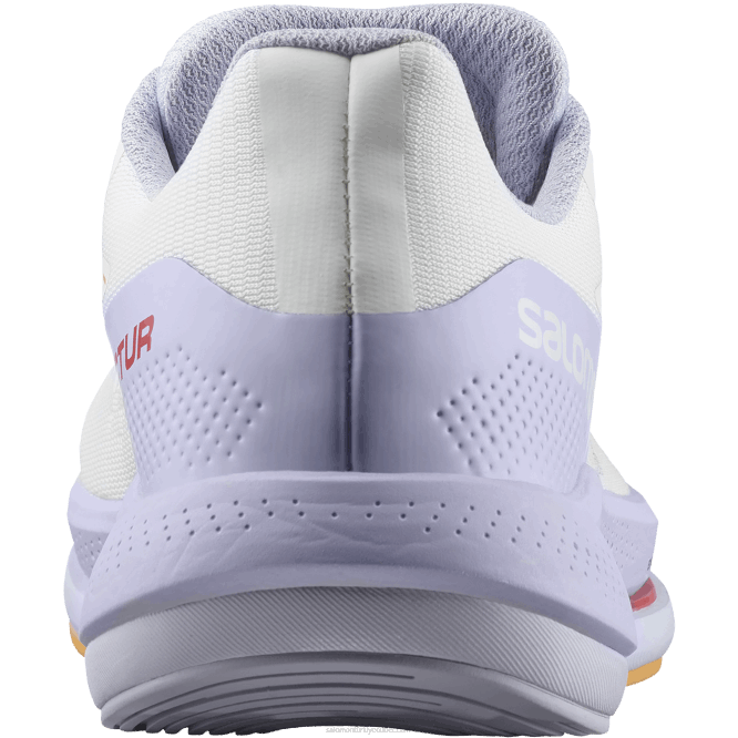 SalomonLF4H747 kadın koşu ayakkabısı - spectur beyaz/mor funda/yanan turuncu