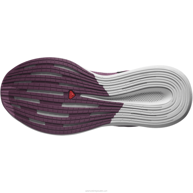 SalomonLF4H748 kadın koşu ayakkabısı - spectur lale ağacı/ay taşı/üzüm şarabı