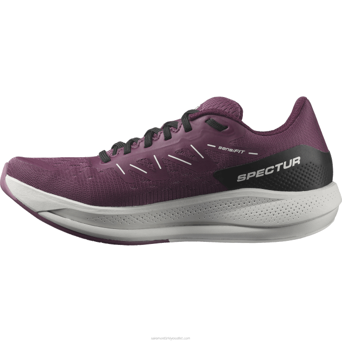 SalomonLF4H748 kadın koşu ayakkabısı - spectur lale ağacı/ay taşı/üzüm şarabı