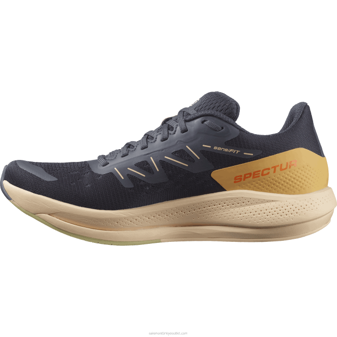 SalomonLF4H749 kadın koşu ayakkabısı - spectur abanoz/badem kreması/pırasa yeşili