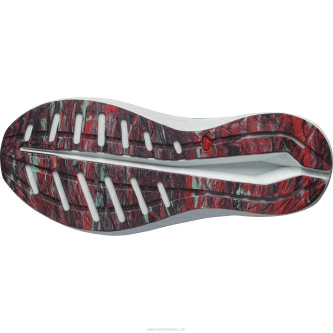 SalomonLF4H752 kadın koşu ayakkabısı - aero volt avize ağacı/beyaz/haşhaş kırmızısı