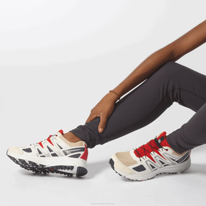 SalomonLF4H780 Kadın Spor Ayakkabı - x-mission 4 vanilyalı buz/abanoz/goji berry