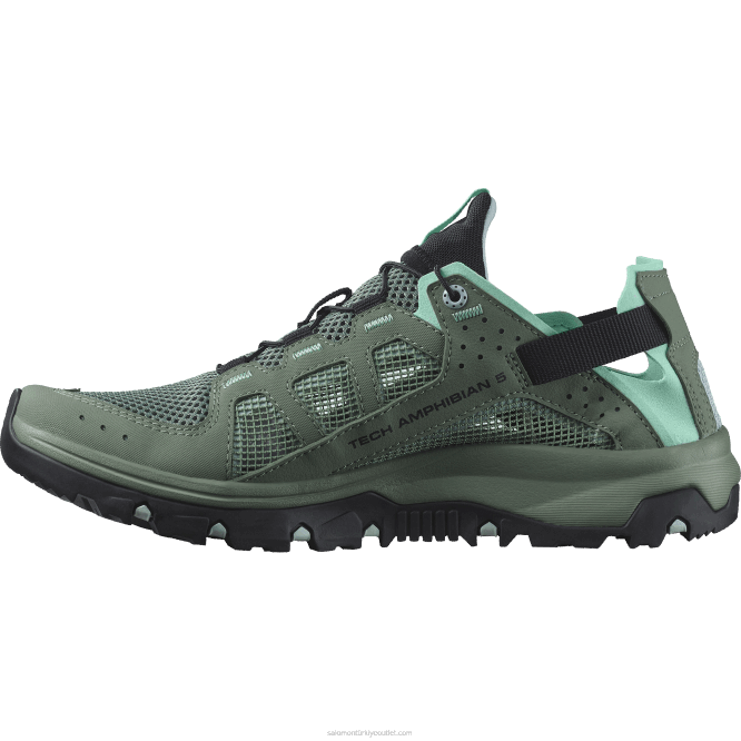 SalomonLF4H787 kadın su ayakkabısı - techamphibian 5 defne çelengi/kutup buzu/deniz mavisi