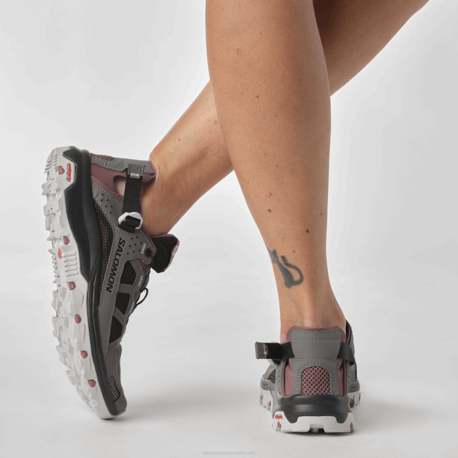 SalomonLF4H788 kadın su ayakkabısı - techamphibian 5 kalaylı/siyah/yabani zencefil