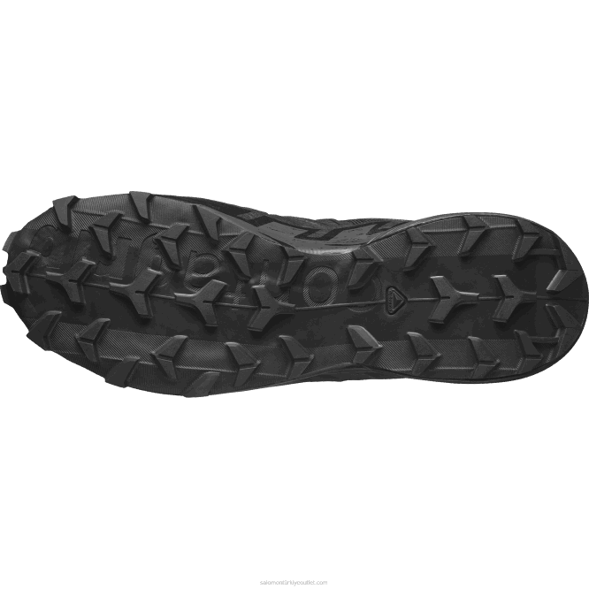 SalomonLF4H804 Kadın arazi koşu ayakkabısı - speedcross 6 force siyah/hayalet