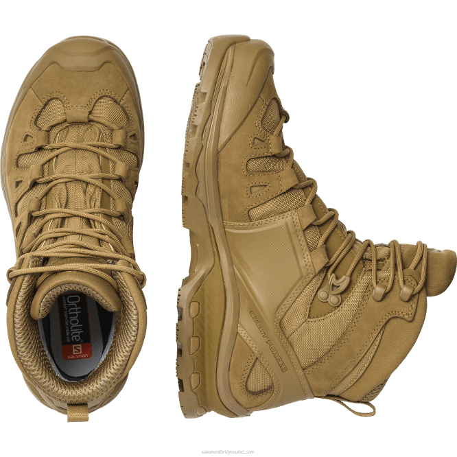 SalomonLF4H807 kadın force ayakkabı - quest 4d gore-tex force 2 çakal kahverengi