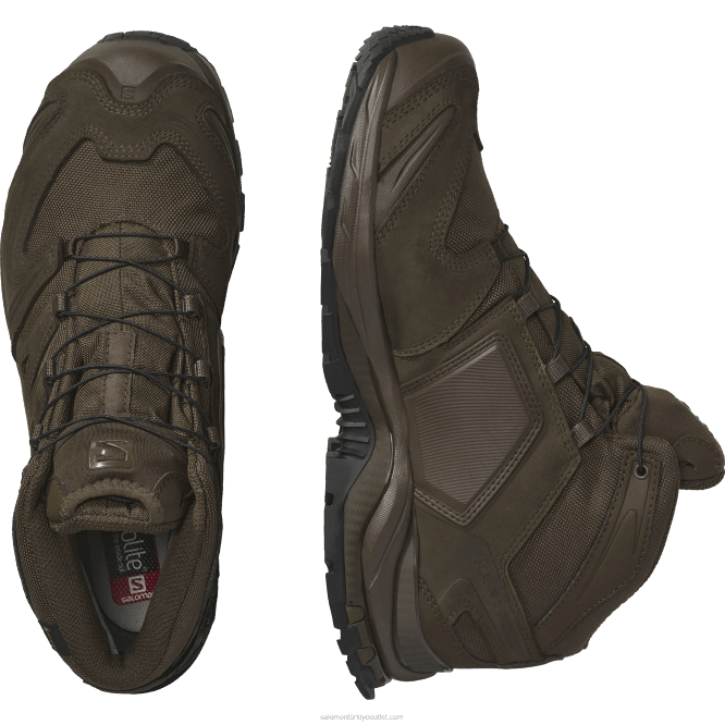 SalomonLF4H818 Kadın Forces Ayakkabısı - xa force mid gore-tex tr toprak kahverengi