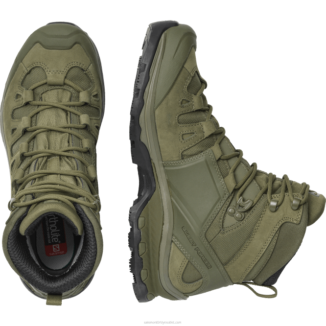 SalomonLF4H822 kadın force ayakkabı - quest 4d force 2 tr korucu yeşili