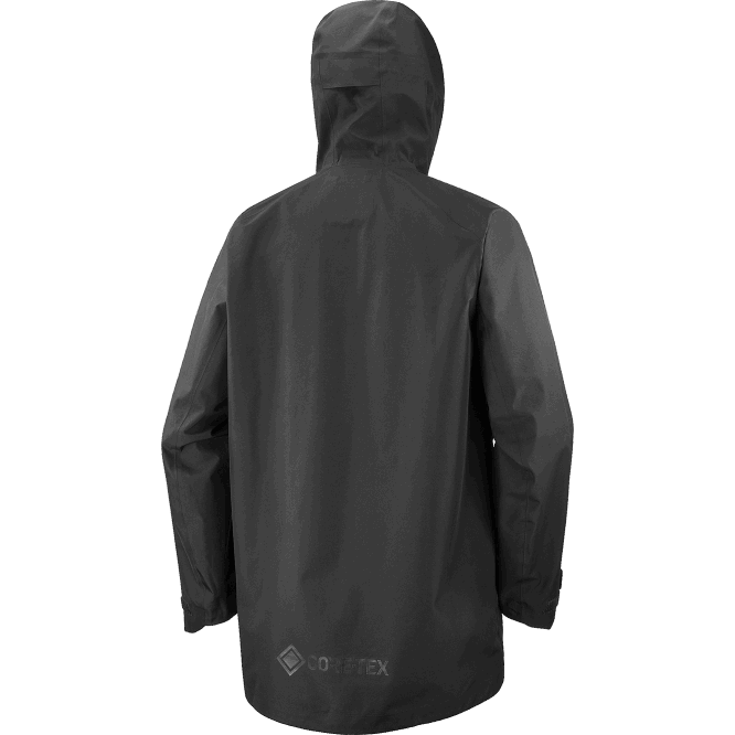 SalomonLF4H831 kadın ceketi - essential gore-tex koyu siyah