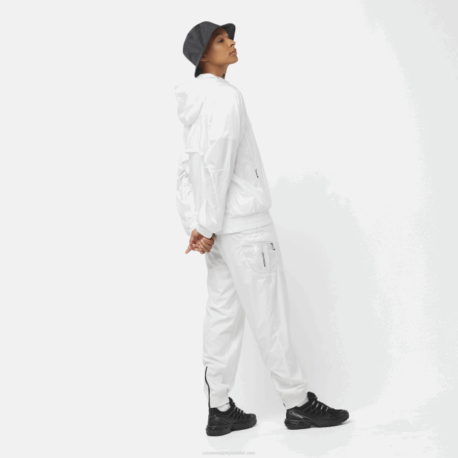 SalomonLF4H833 kadın rüzgarlık ceketi - donatmak beyaz/koyu siyah