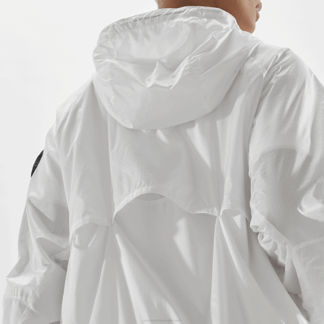 SalomonLF4H833 kadın rüzgarlık ceketi - donatmak beyaz/koyu siyah