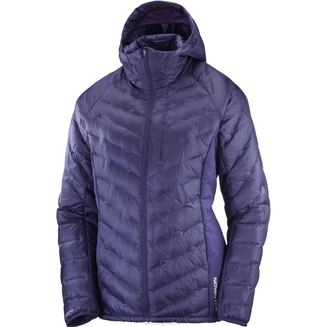 SalomonLF4H834 Kadın Yalıtımlı Kapüşonlu Ceket - Anahat primaloft astral aura