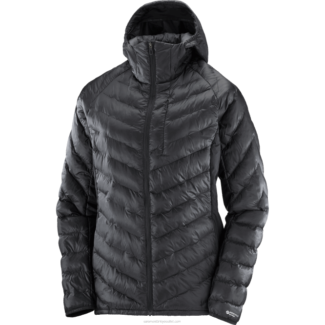 SalomonLF4H835 Kadın Yalıtımlı Kapüşonlu Ceket - Anahat primaloft koyu siyah