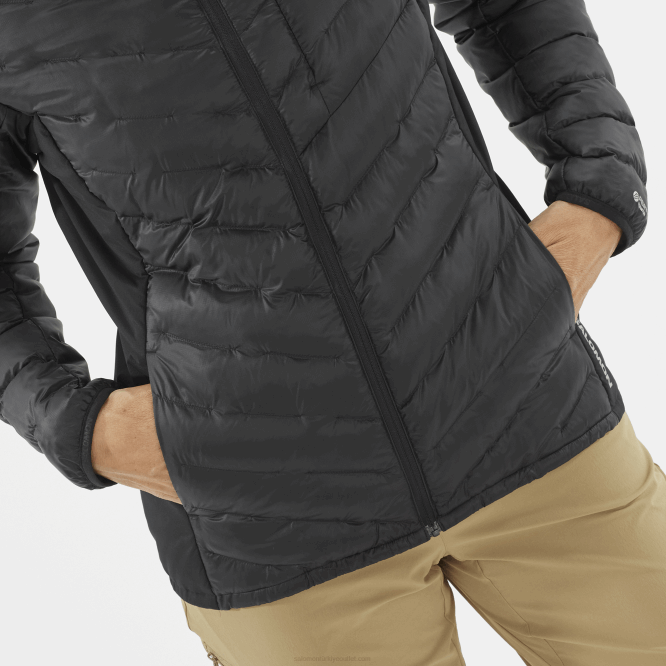 SalomonLF4H835 Kadın Yalıtımlı Kapüşonlu Ceket - Anahat primaloft koyu siyah