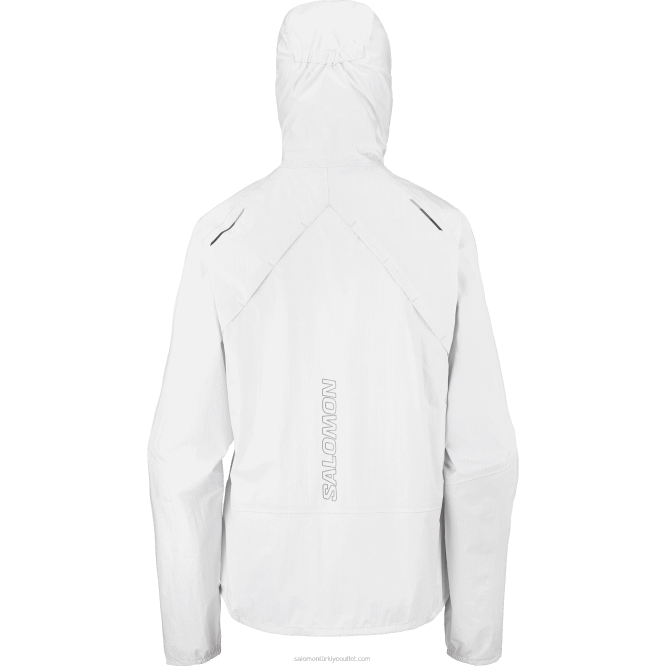 SalomonLF4H837 Kadın kabuklu ceket - bonatti su geçirmez beyaz