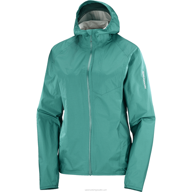 SalomonLF4H841 Kadın kabuklu ceket - bonatti su geçirmez Pasifik