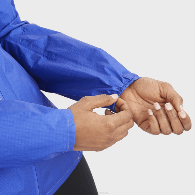 SalomonLF4H842 Kadın kabuklu ceket - bonatti su geçirmez deniz mavisi