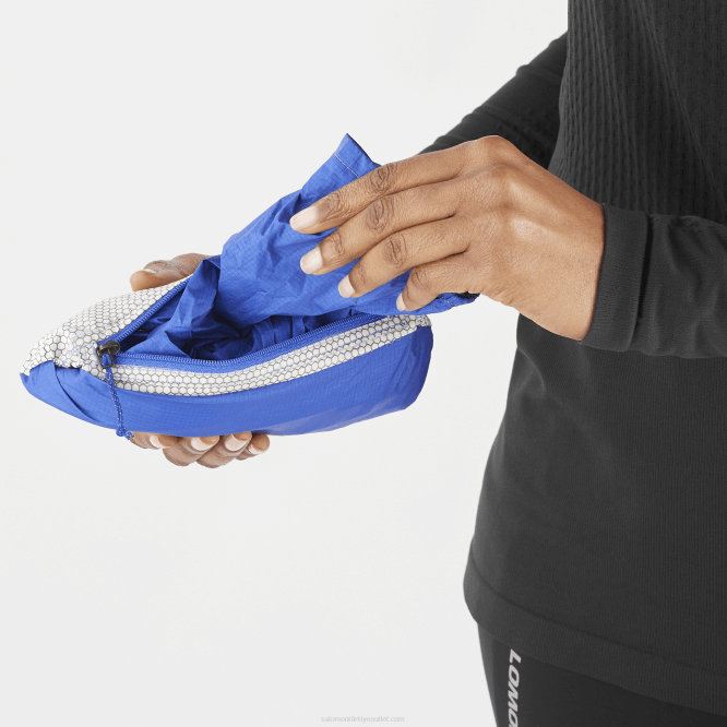 SalomonLF4H842 Kadın kabuklu ceket - bonatti su geçirmez deniz mavisi