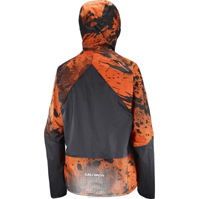 SalomonLF4H843 Kadın kabuklu ceket - bonatti su geçirmez kızıl aynak/ao/kapsül