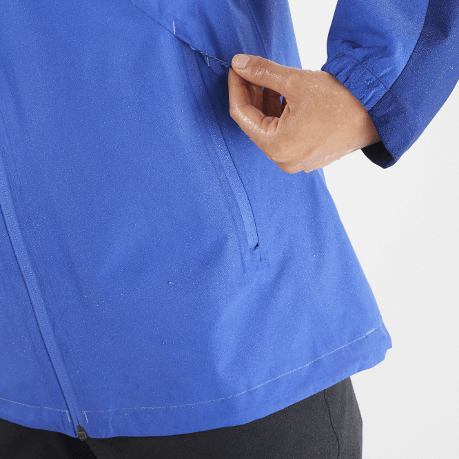 SalomonLF4H847 kadın ceketi - gore-tex 25l anahat deniz mavisi/lacivert şakayık