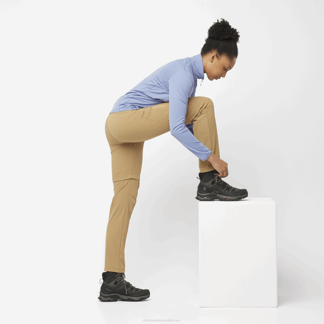 SalomonLF4H863 tam fermuarlı orta katman kadın ceketi - temel hafif sıcak İngiliz malikanesi