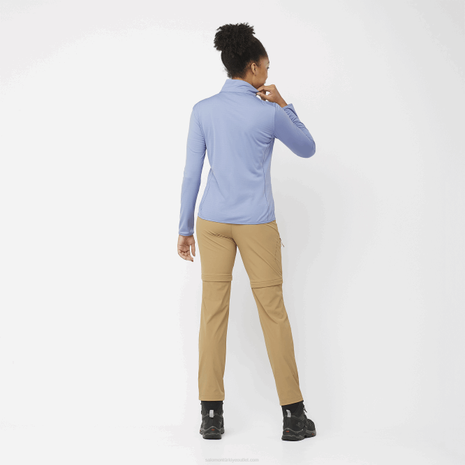 SalomonLF4H863 tam fermuarlı orta katman kadın ceketi - temel hafif sıcak İngiliz malikanesi