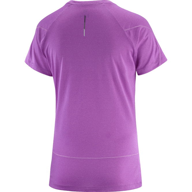 SalomonLF4H890 kısa kollu kadın tişörtü - çapraz koşu köpüklü üzüm/funda