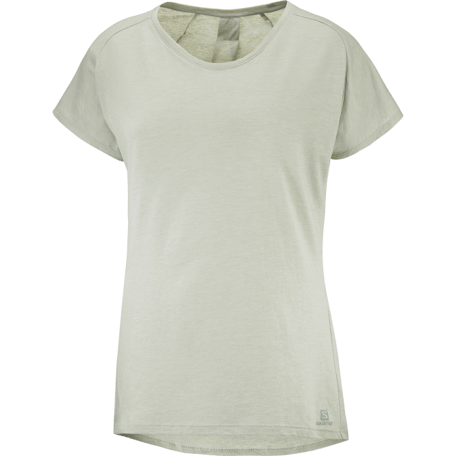 SalomonLF4H894 kısa kollu kadın tişörtü - temel şekil dövme demir